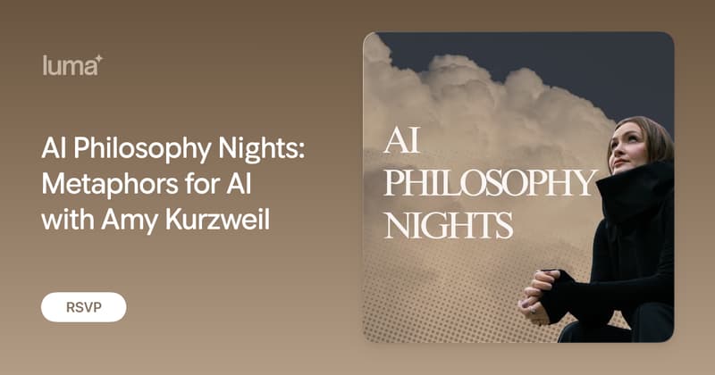 AI Philosophy Nights - Metaphors For AI event image
