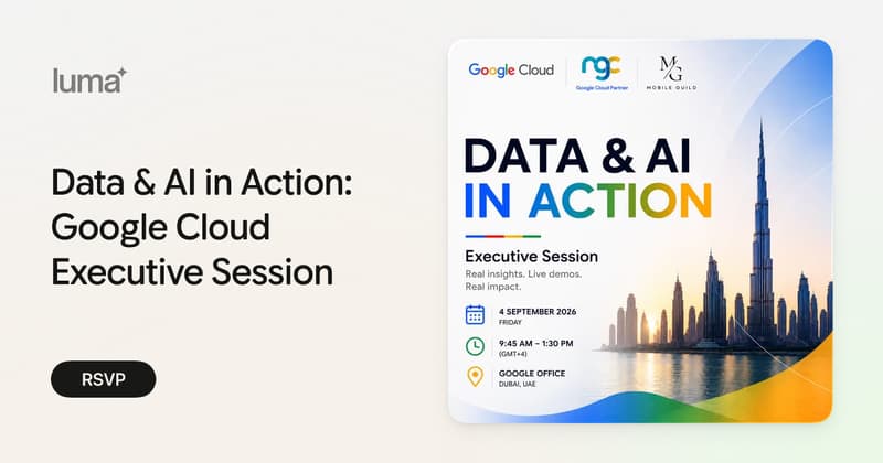 جلسة Google Cloud التنفيذية في دبي: البيانات والذكاء الاصطناعي في التطبيق