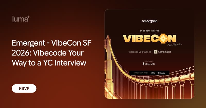 Emergent VibeCon SF 2026 logo