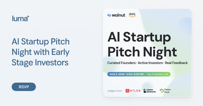 AI Startup Pitch Night event image