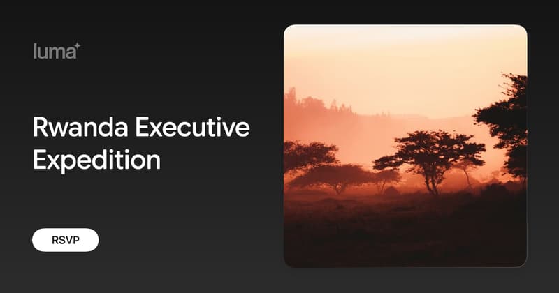 Rwanda Executive Expedition · Luma
