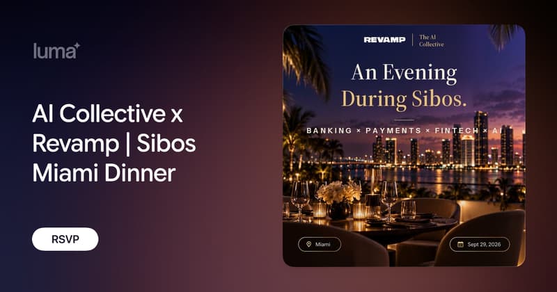 AI Collective x Revamp | Sibos Miami Dinner