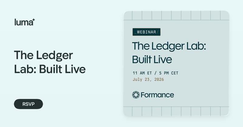 The Ledger Lab: Built Live · Luma