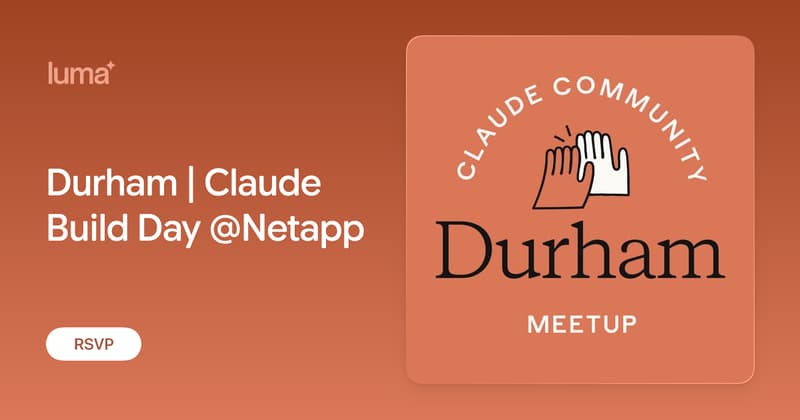 Durham | Claude Build Day @Netapp