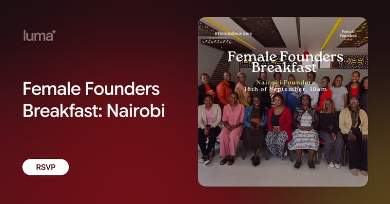 Female Founders Breakfast: Nairobi