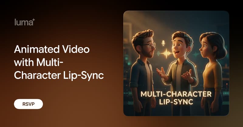 Handled Animation Animated Video with Multi-Character Lip-Sync · Luma