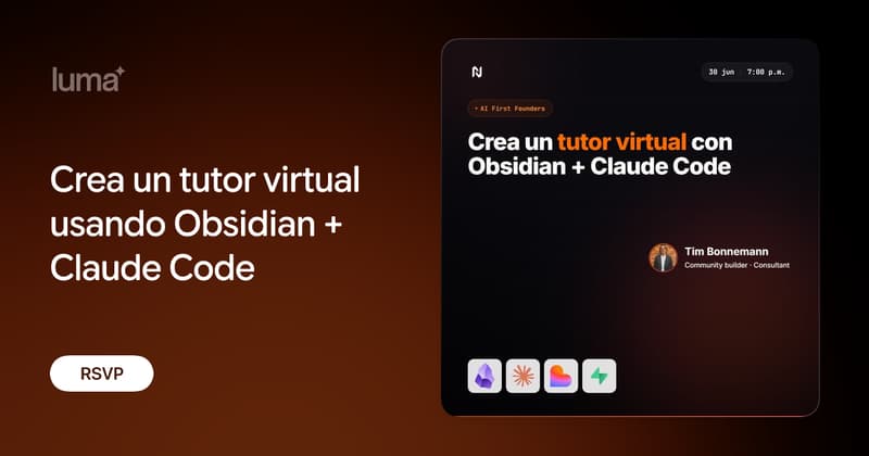 Crea un tutor virtual usando Obsidian + Claude Code · Luma