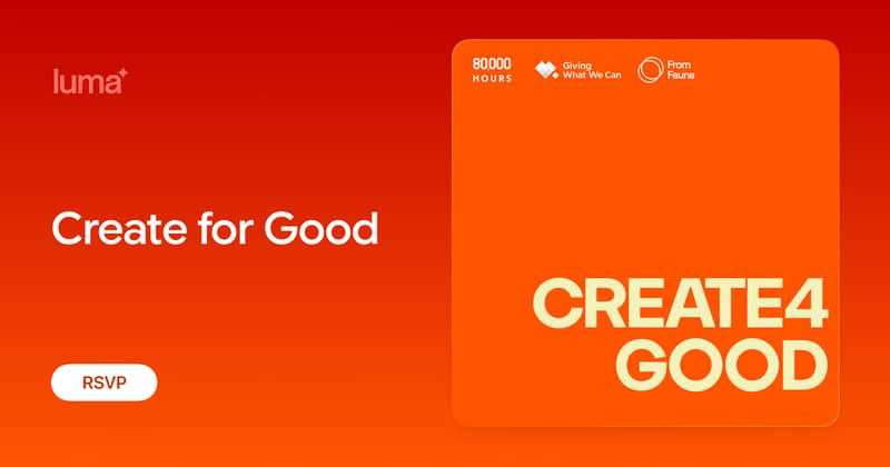 Create For Good event image