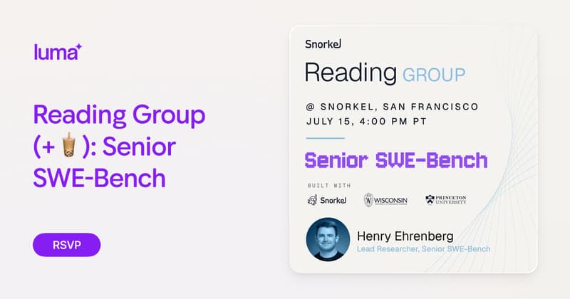 Reading Group - Sr SWE-Bench event image