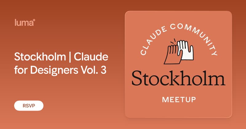 Stockholm | Claude for Designers Vol. 3