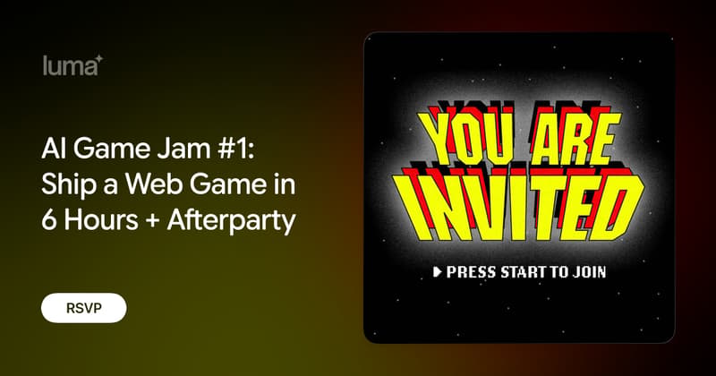 AI Game Jam #1 event cover