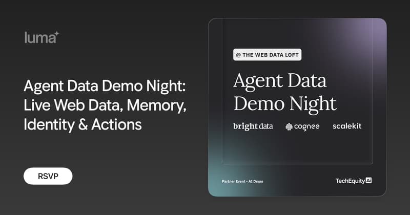 Agent Night - Live Web Data, Memory, Identity & Actions event image
