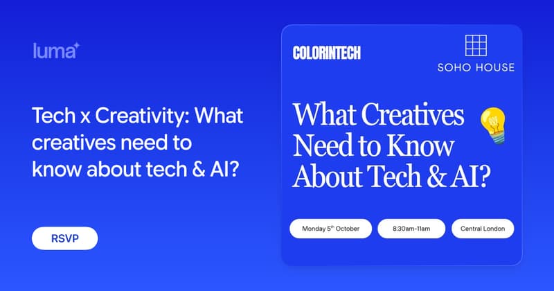 Tech x Creativity: What creatives need to know about tech & AI?