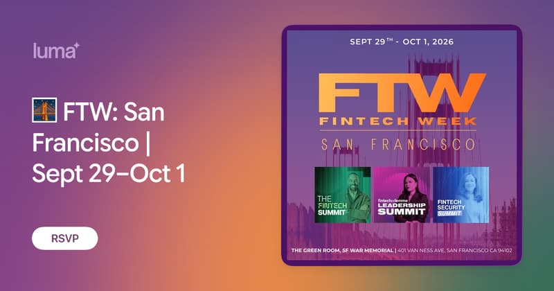 Fintech Week SF event image