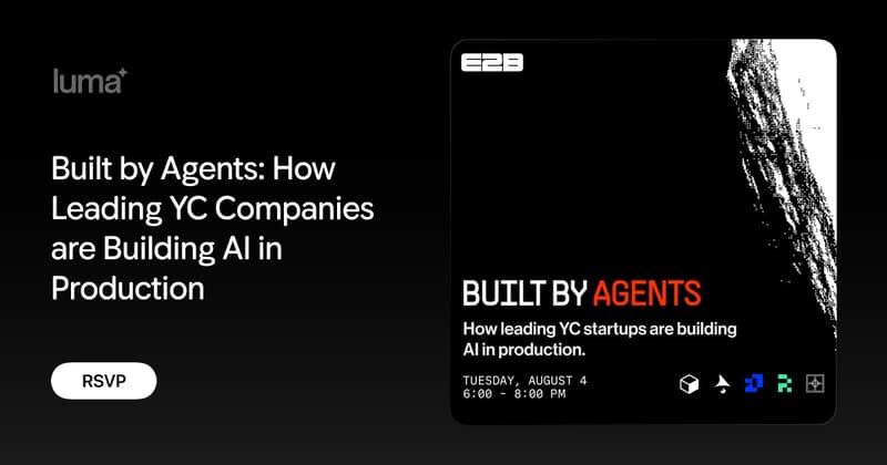 Built By Agents - How Leading YC Companies Building AI In Production event image