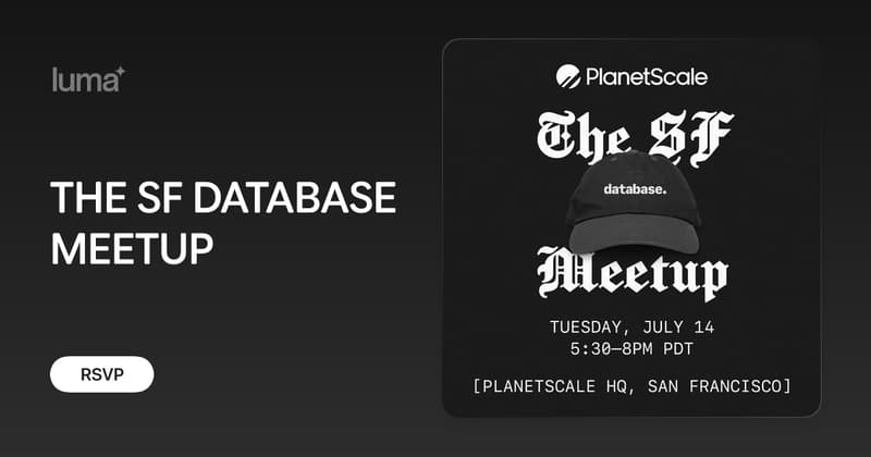 SF Database Meetup event image