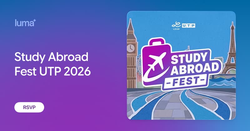 Utp Background Study Abroad Fest UTP 2026 · Luma