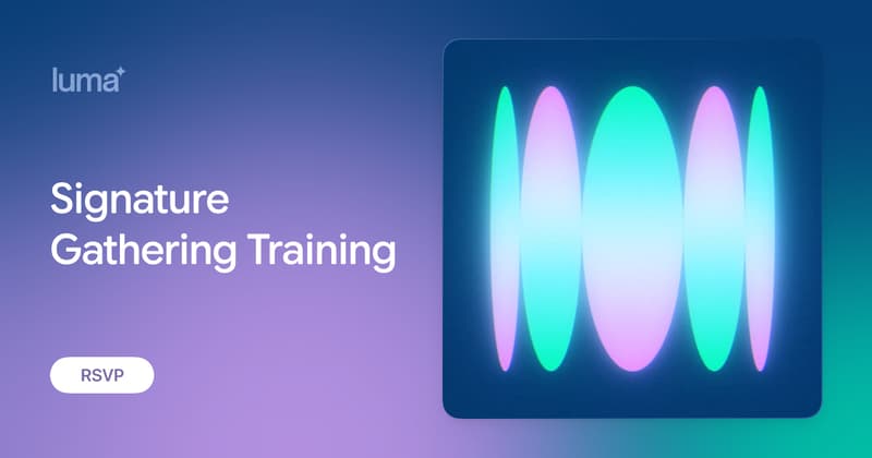 Signature Gathering Training · Luma