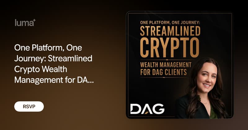 One Platform, One Journey: Streamlined Crypto Wealth Management for DAG ...