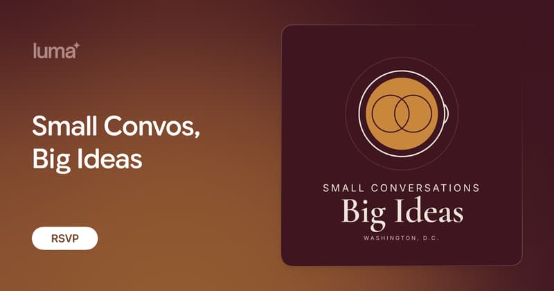 Small Convos, Big Ideas event artwork
