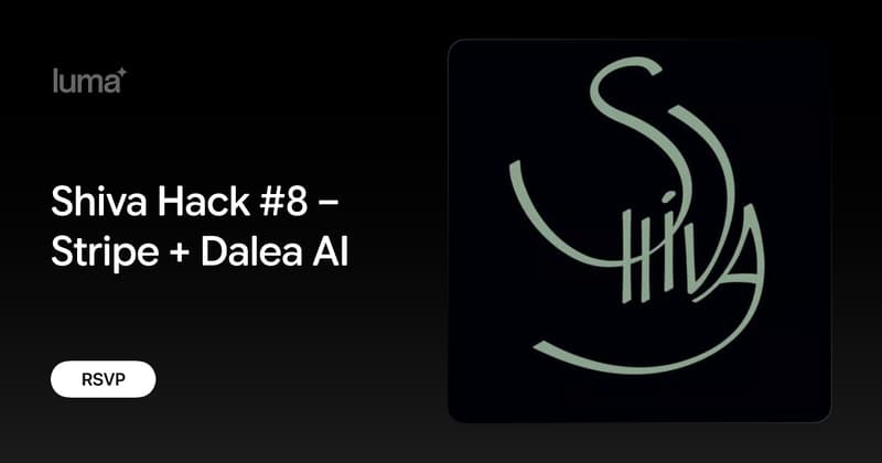 Capa: Shiva Hack #8 – Stripe + Dalea AI · Luma