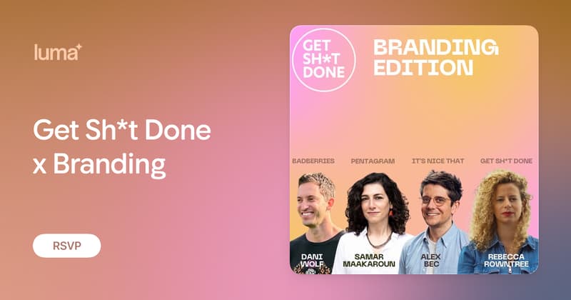 Get Sh*t Done x Branding