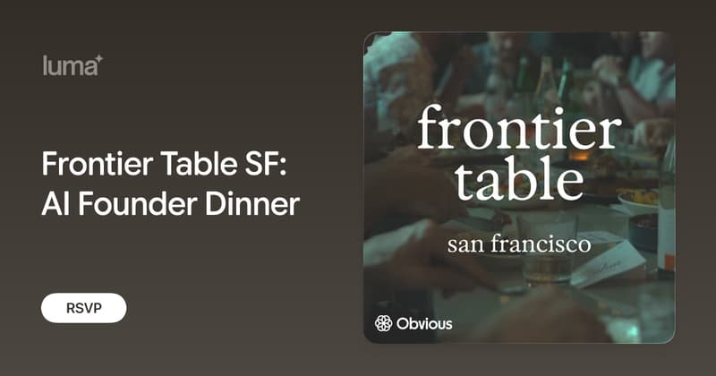 Frontier Table: AI Founder Dinner