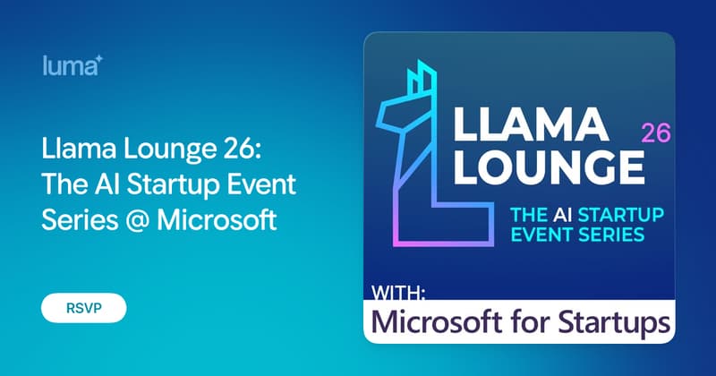 Llama Lounge - AI Startups event image