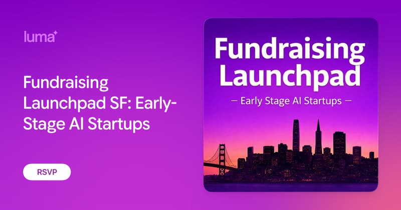 Fundraising Launchpad - Early-Stage AI Startups event image