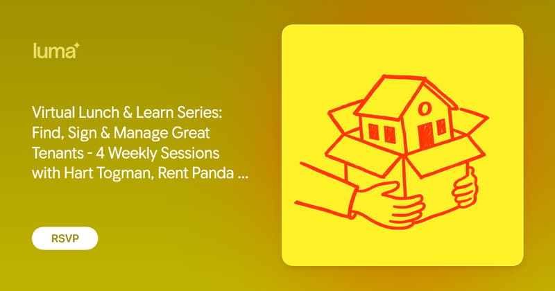 Learning Virtual Backdrops Virtual Lunch & Learn Series: Find, Sign & Manage Great Tenants - 4 ...