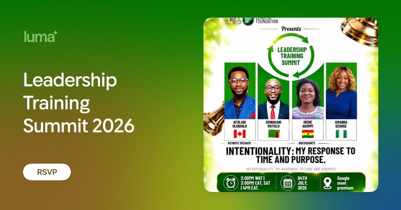 Luma Training Leadership Training Summit 2026 · Luma