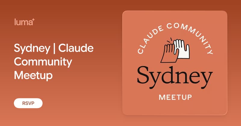 Sydney | Claude Community Meetup
