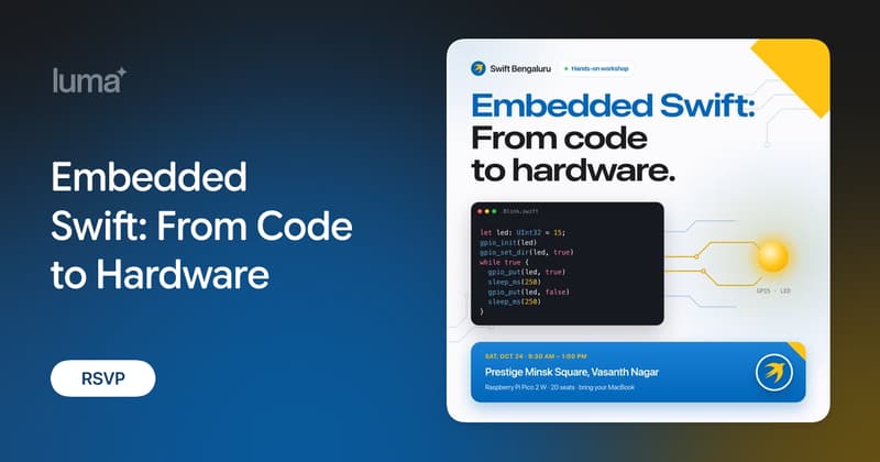 Embedded Project Components Embedded Swift: From Code to Hardware · Luma