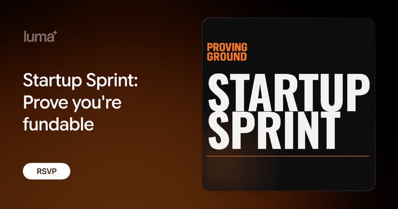 Startup Sprint - Prove You're Fundable event image