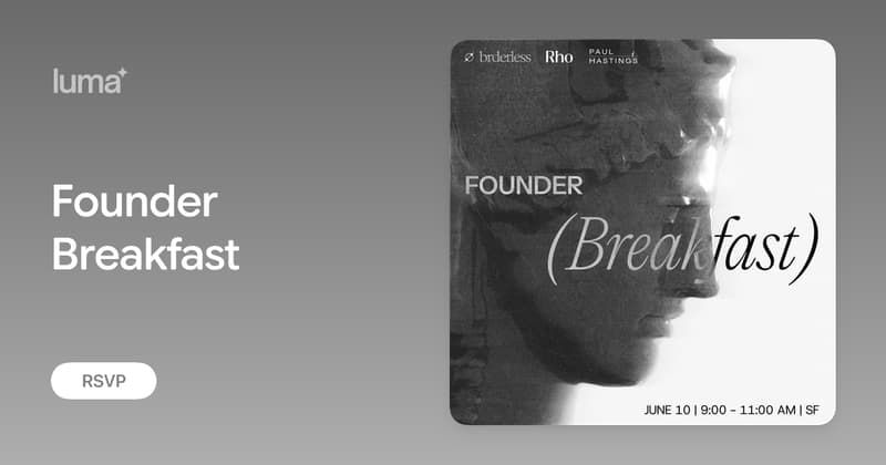 Founder Breakfast event image