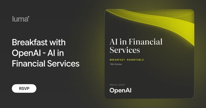 Breakfast with OpenAI - AI in Financial Services