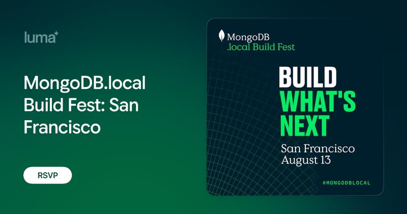 MongoDB.local Build Fest event image