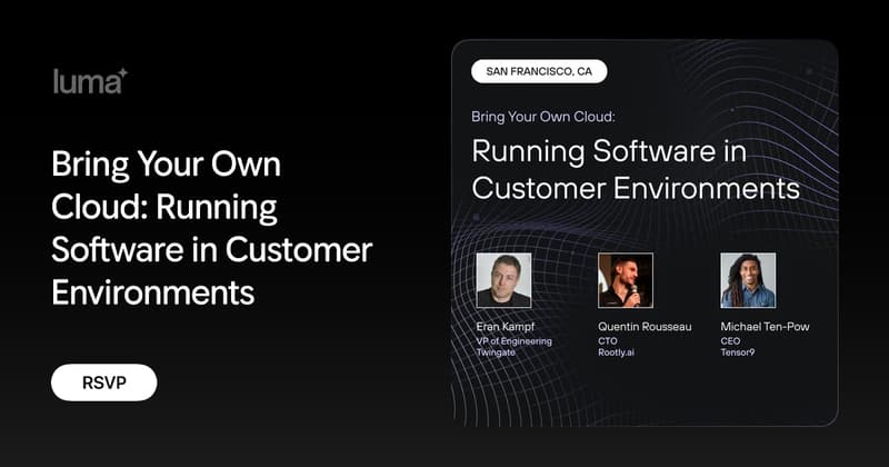Bring Your Own Cloud - Running Software In Customer Environments event image