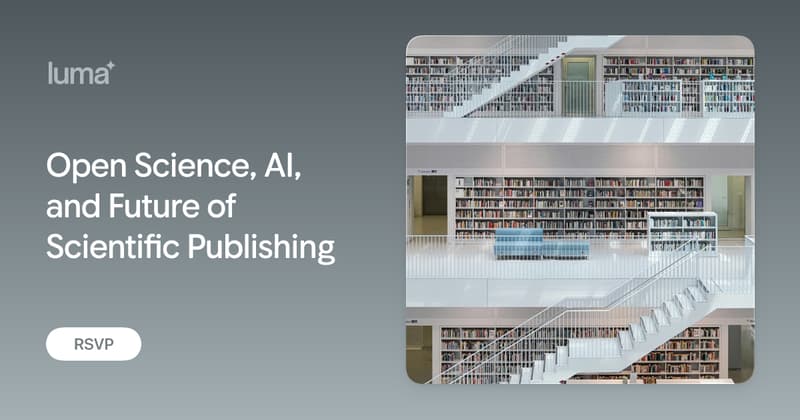 Science Register Open Science, AI, and Future of Scientific Publishing · Luma
