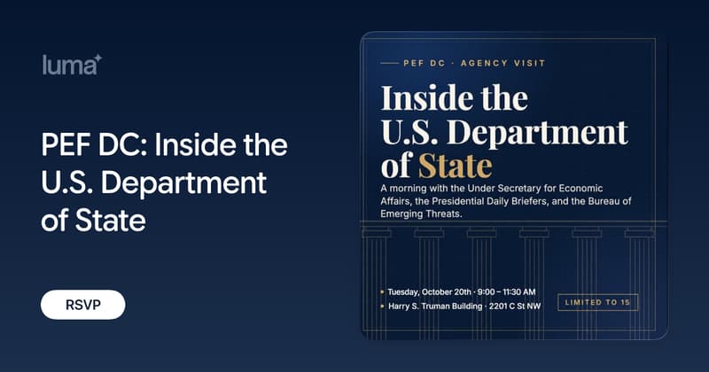 PEF: Inside the U.S. Department of State event artwork