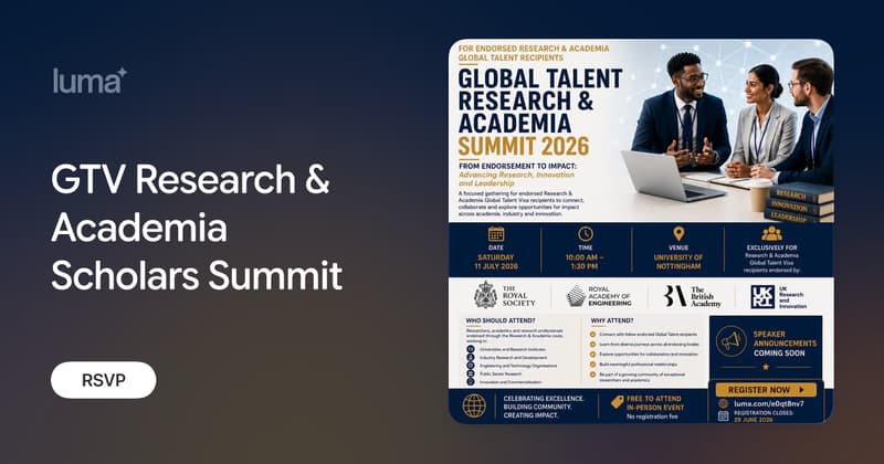 GTV Research & Academia Scholars Summit · Luma