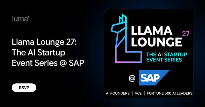 Llama Lounge 27: The AI Startup Event Series @ SAP