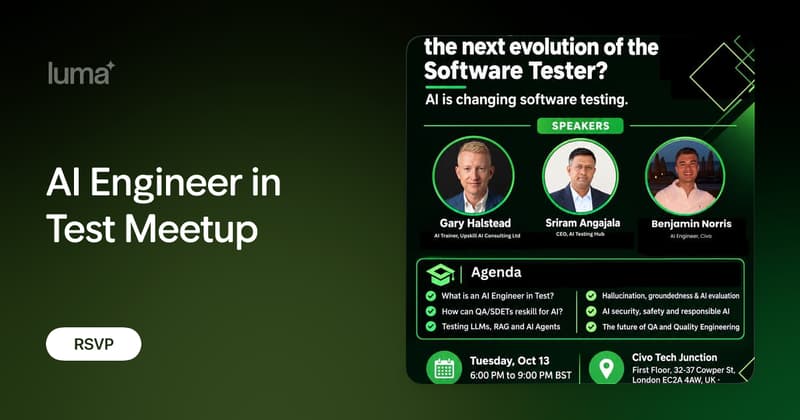 AI Engineer in Test Meetup · Luma