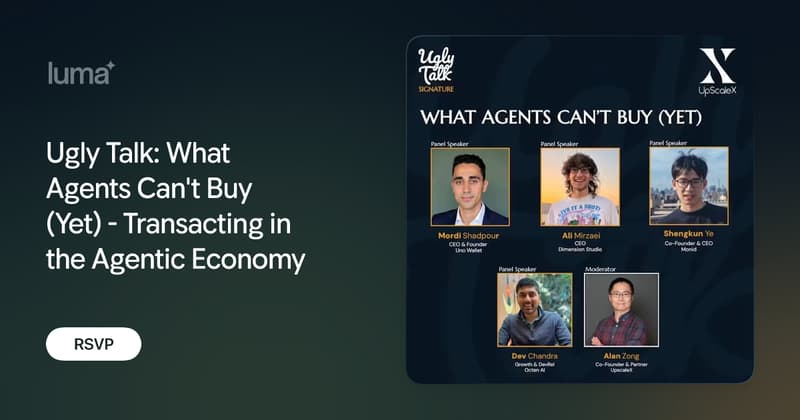 Ugly Talk: What Agents Can't Buy (Yet) - Transacting in the Agentic ...