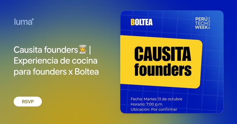 Causita founders🧑🍳 | Experiencia de cocina para founders x Boltea