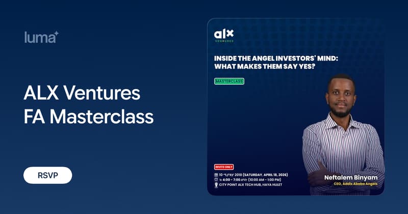ALX Ventures FA Masterclass · Luma