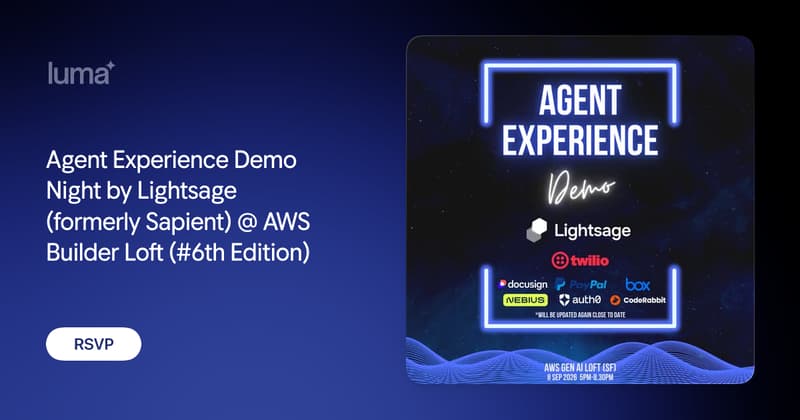 Agent Experience Demo Night event image