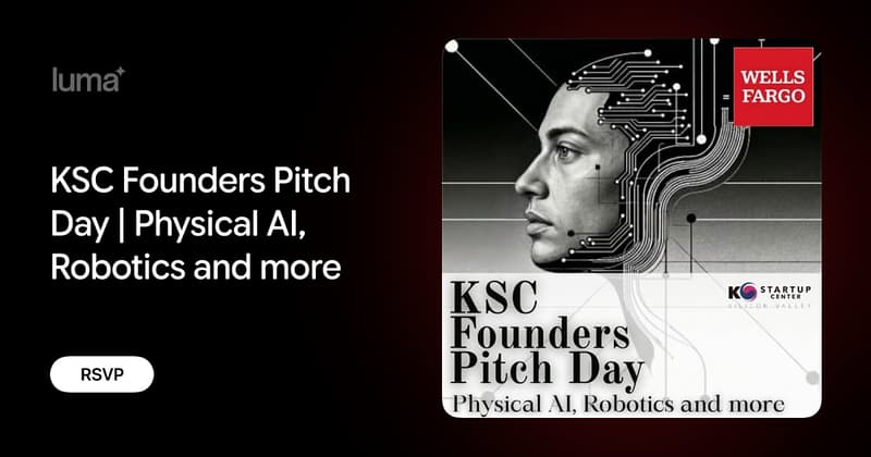 K Startup Center Founders Pitch Day | Physical AI, Robotics & more event image