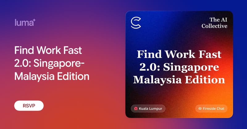 Find Work Fast 2.0: Singapore-Malaysia Edition