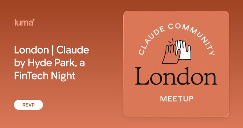 London | Claude by Hyde Park, a FinTech Night